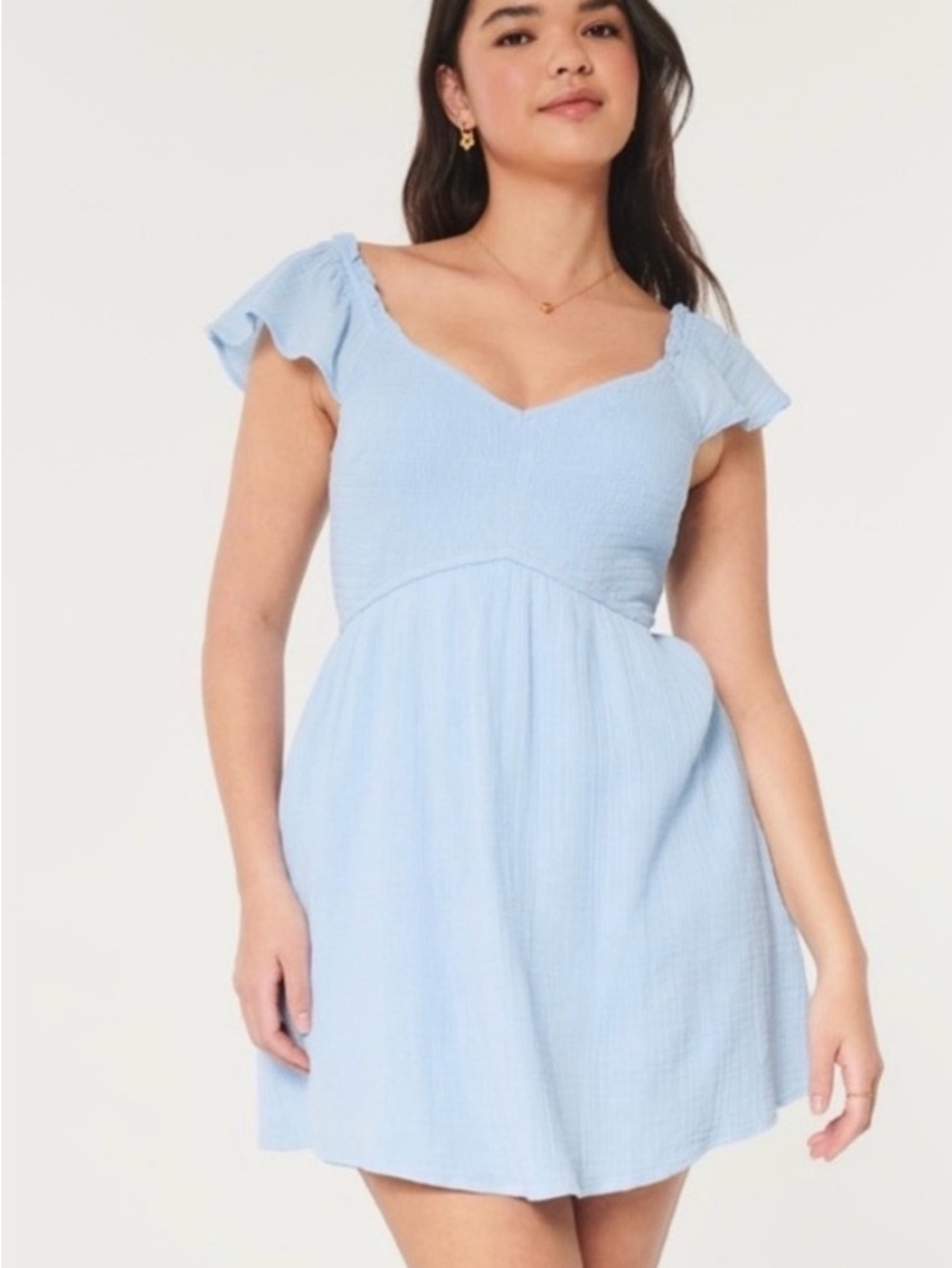 Hollister Light Blue Mini Dress
